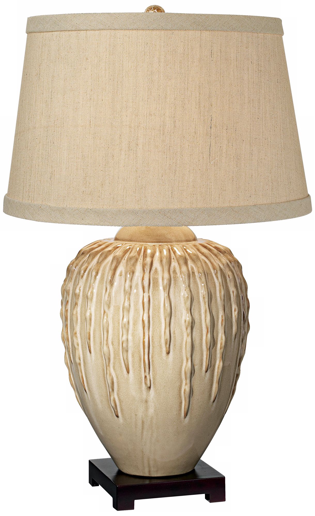 Cactus Reflections Beige Table Lamp