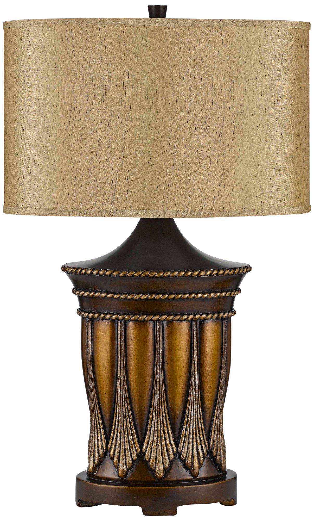 Aroka Rubbed Brass Table Lamp