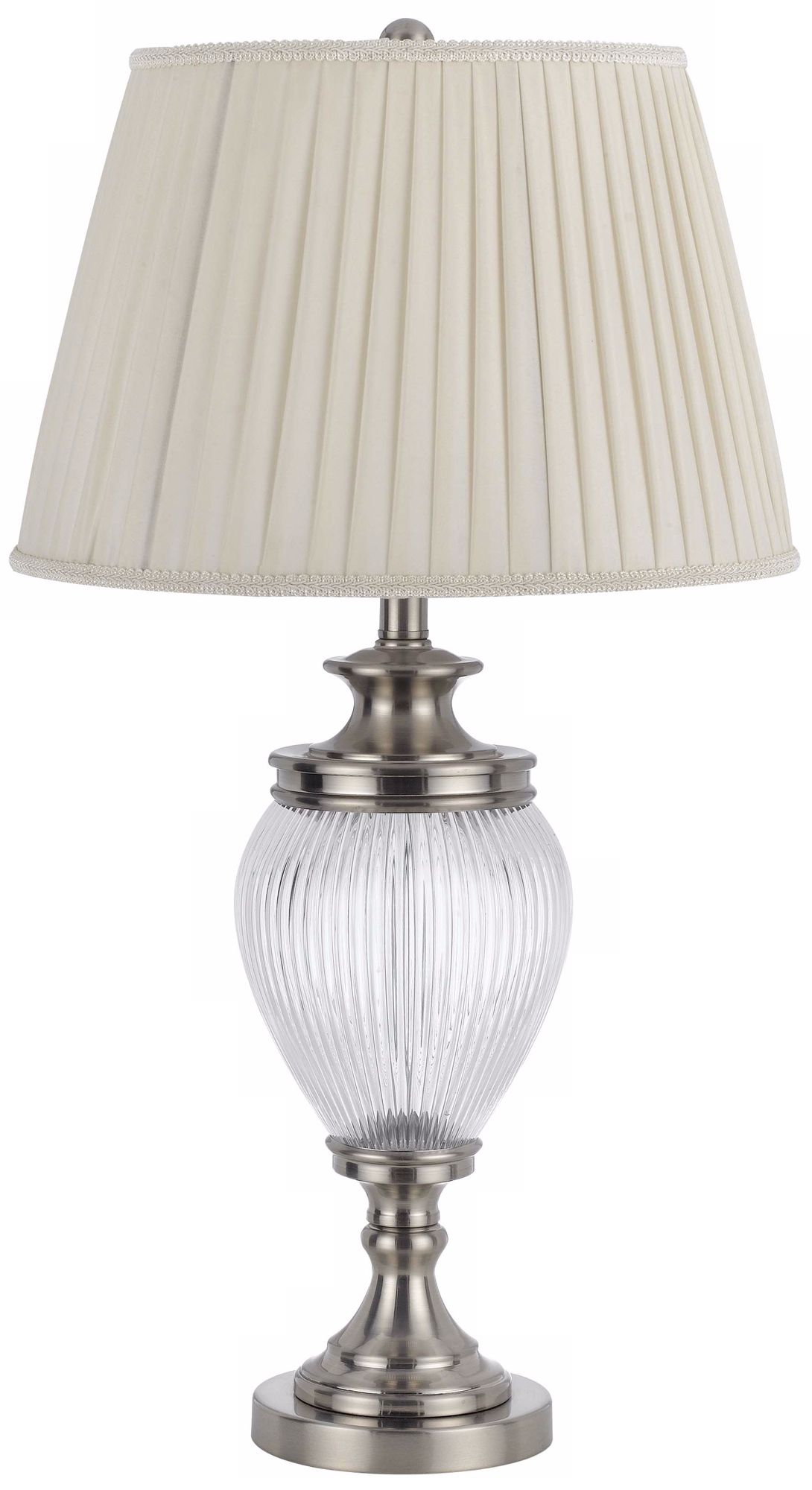 Bulbous Glass LED Night Light Table Lamp