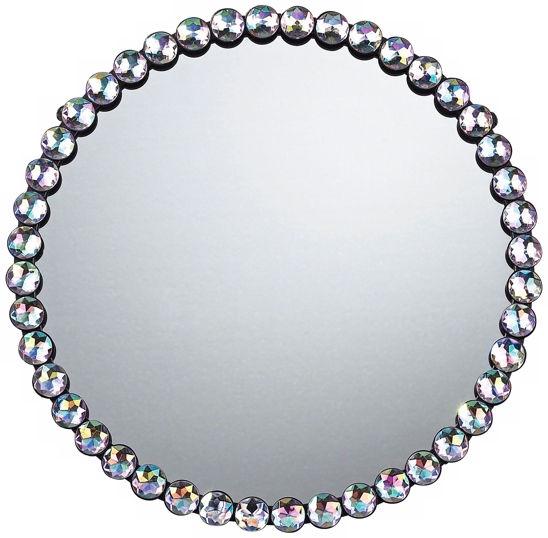 Auburn 16" Round Clear Wall Mirror