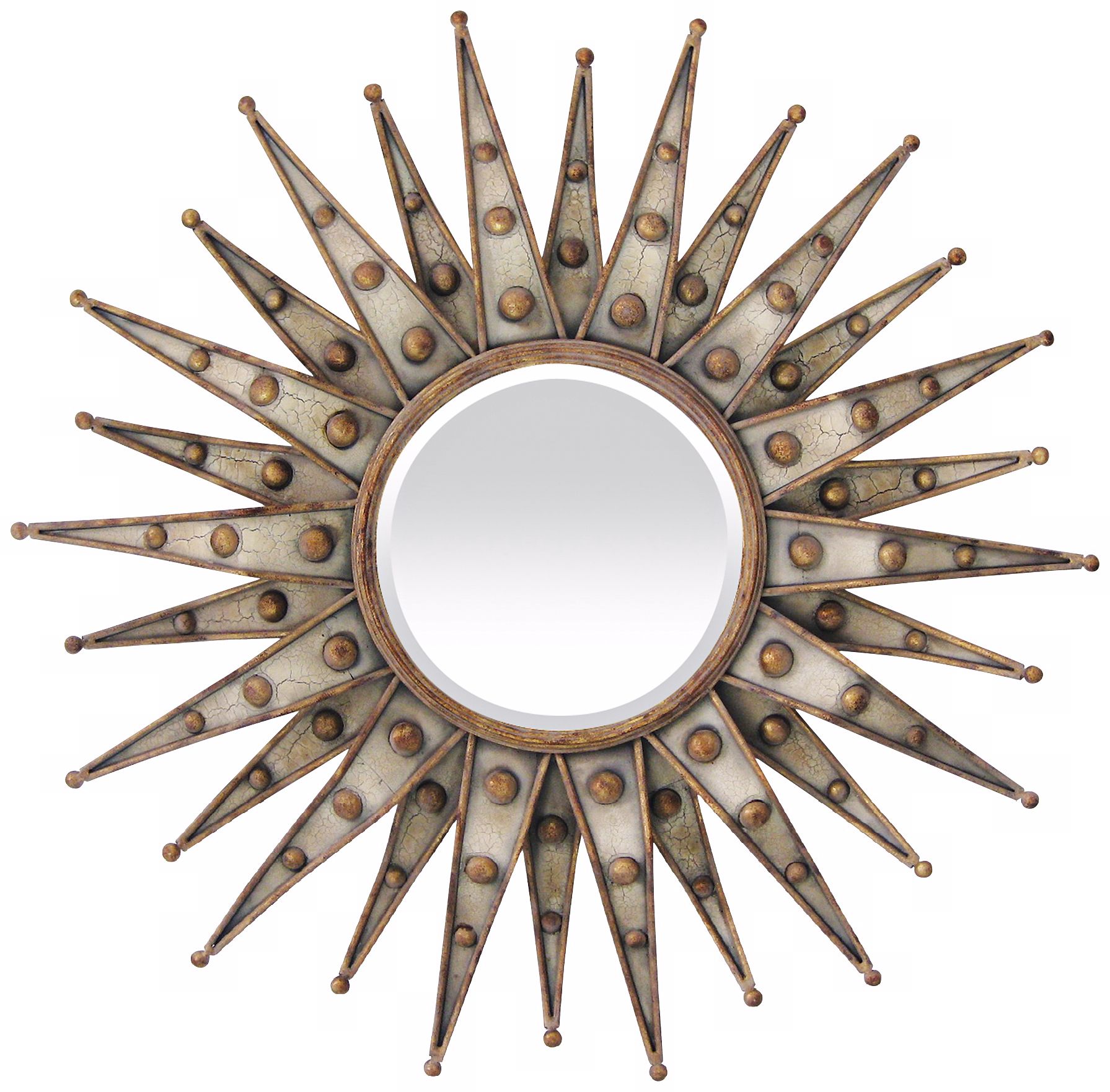 Centauri Starburst 33" Wide Bronze Wall Mirror