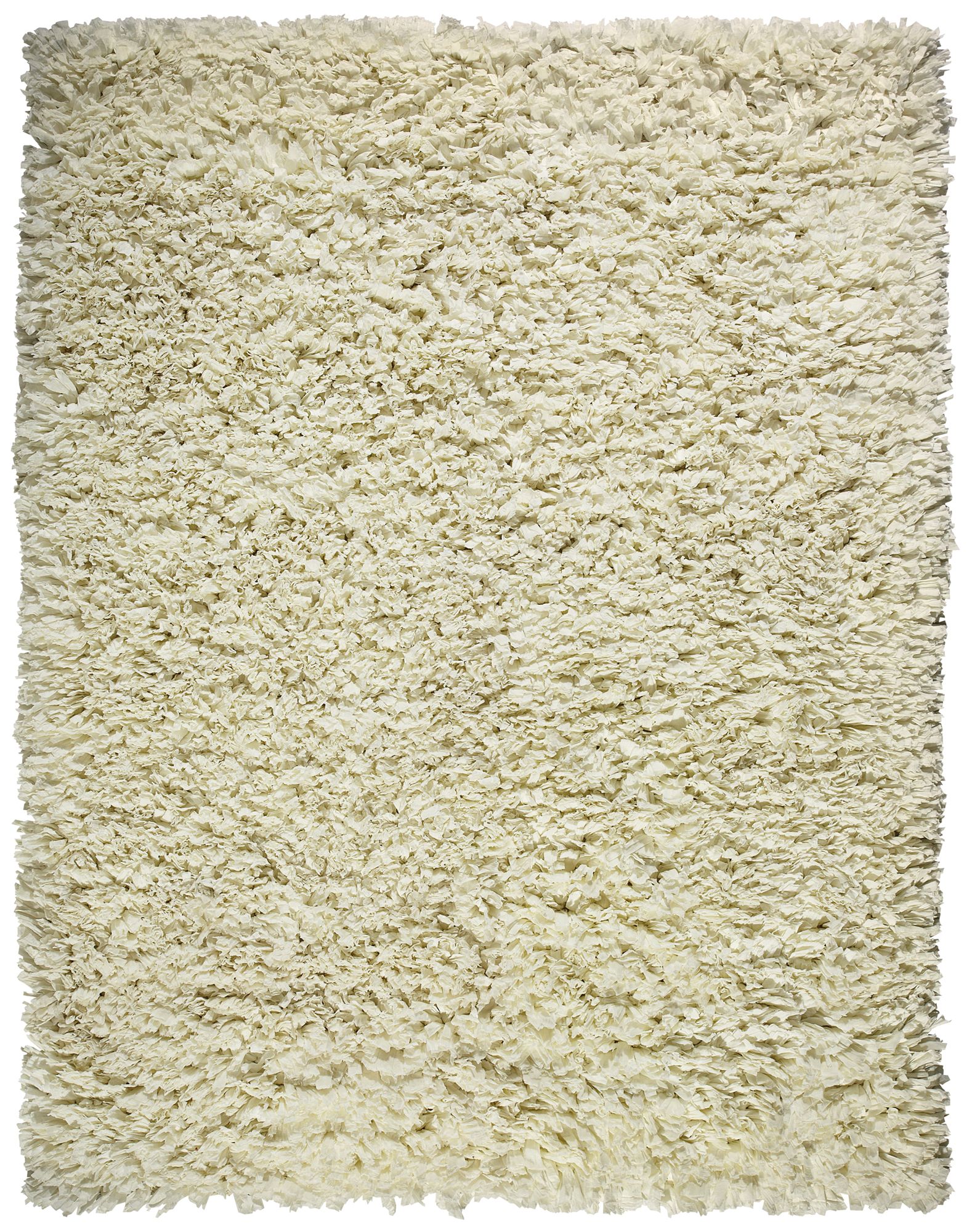 Creme Paper Shag AMB0451 Area Rug