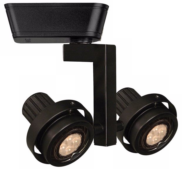 WAC Double Droid Low Voltage LED Black Track Head