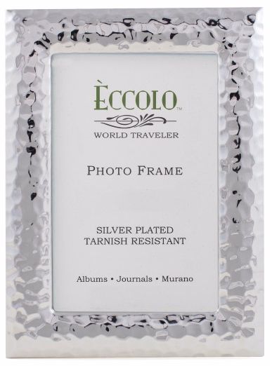 Christophe Crunched 5x7 Silverplate Frame