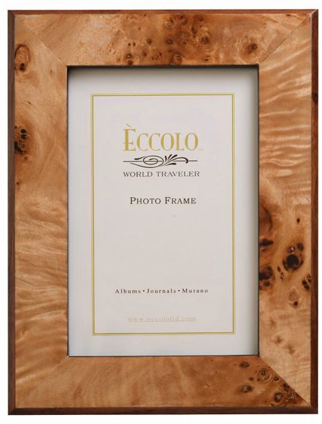 Eureka Maple 5x7 Beveled Burlwood Frame