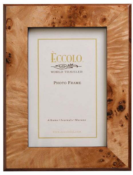 Eureka Maple 4x6 Beveled Burlwood Frame