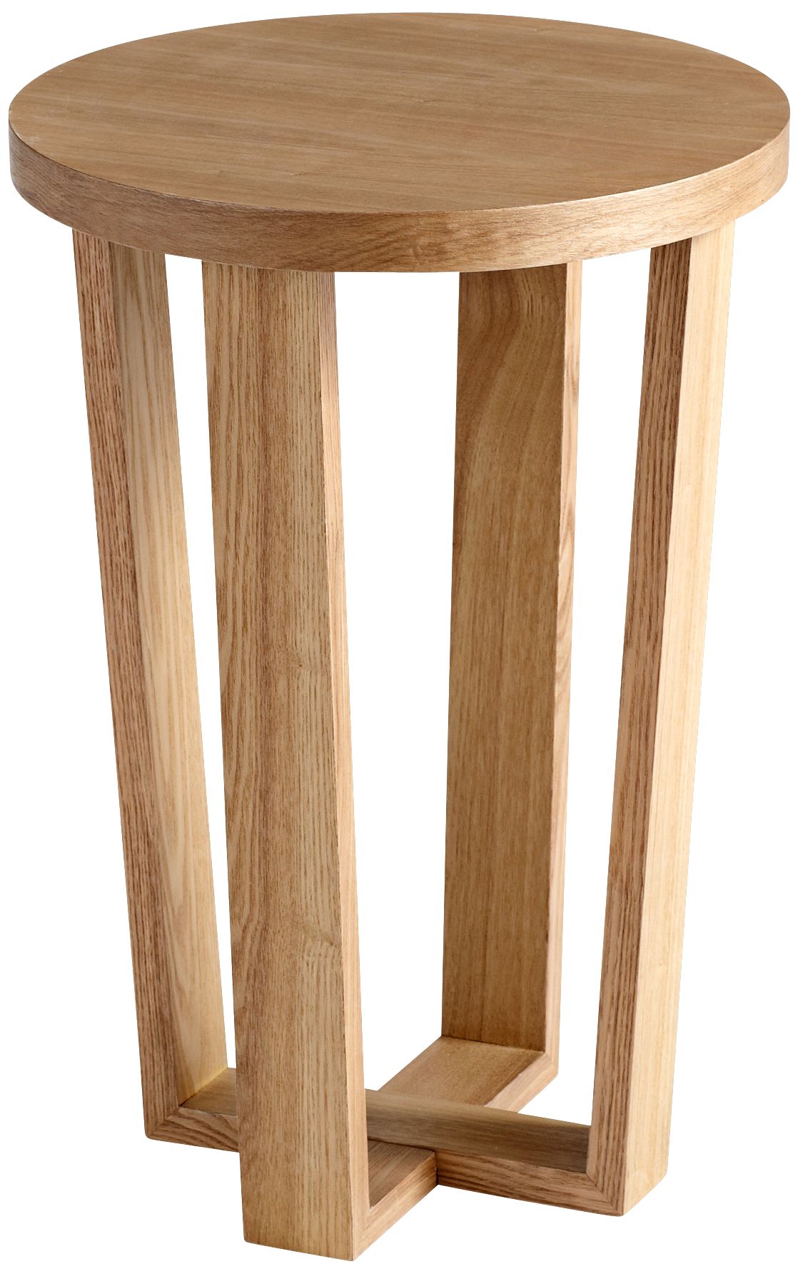 Small Round Rawson Wood Side Table