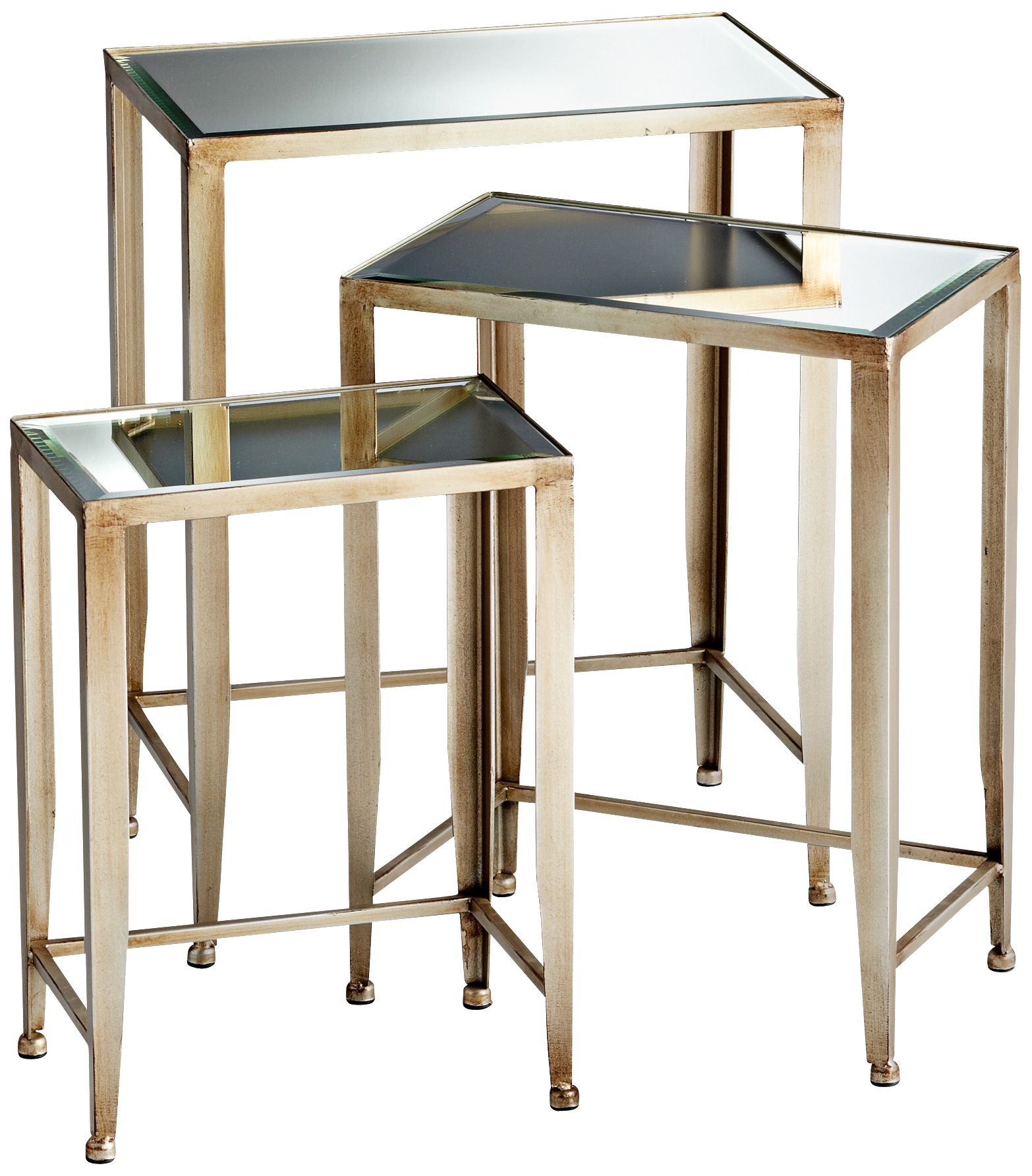 Set of 3 Harrow Bronze Nesting Tables
