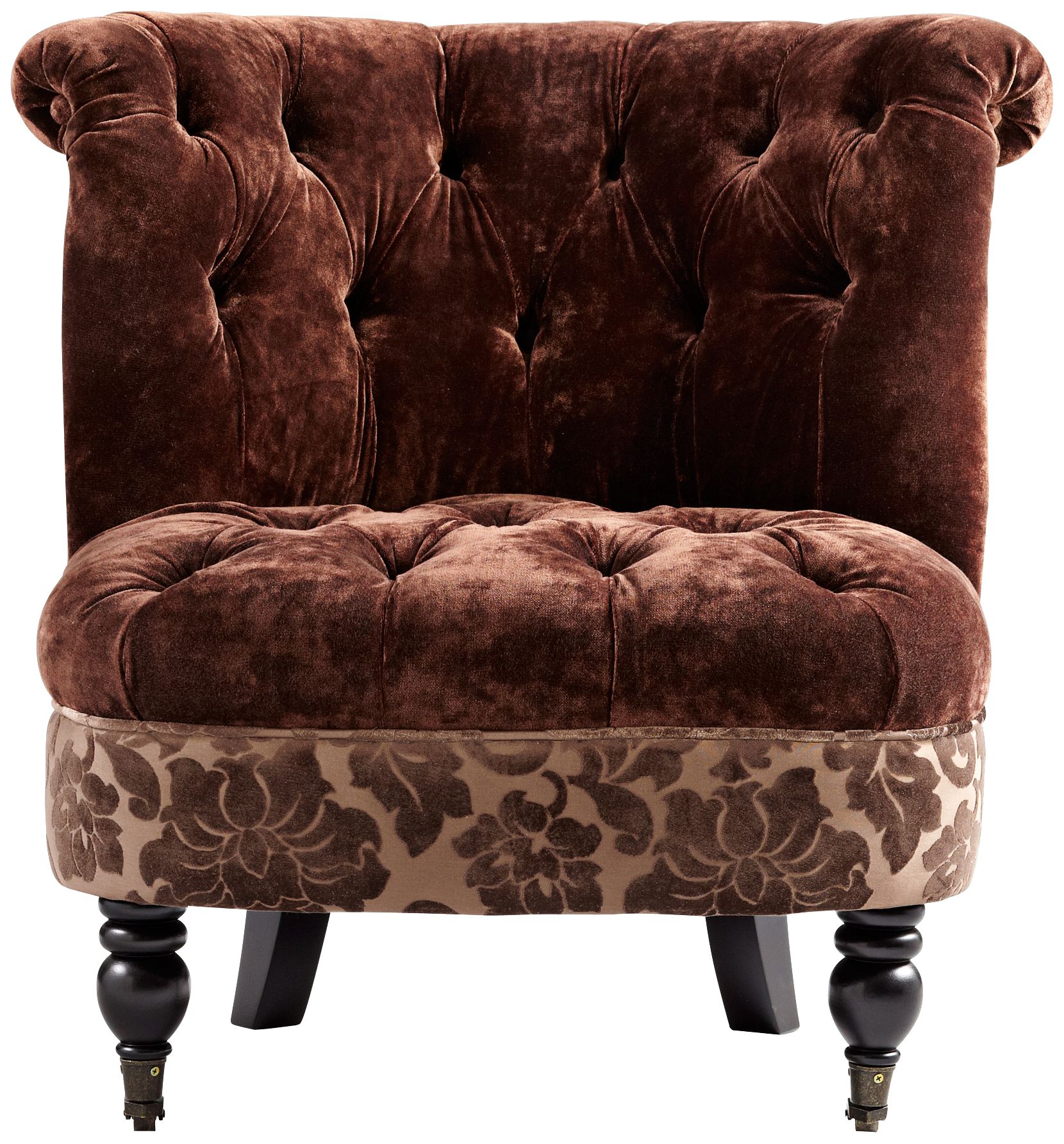 Brown Mrs. Lovely Too Armless Lounge Chair