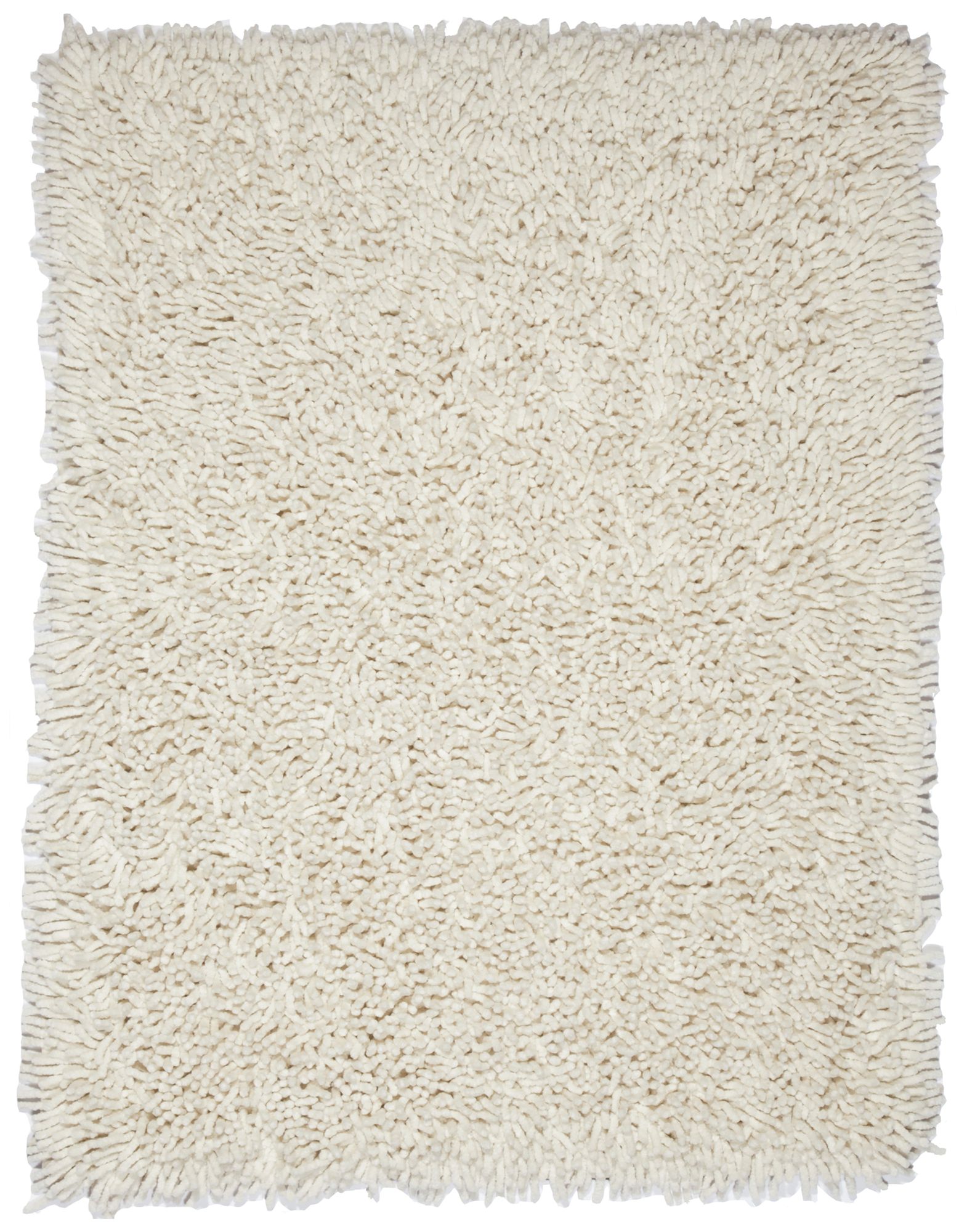 Silky Shag AMB0651 Ivory Area Rug