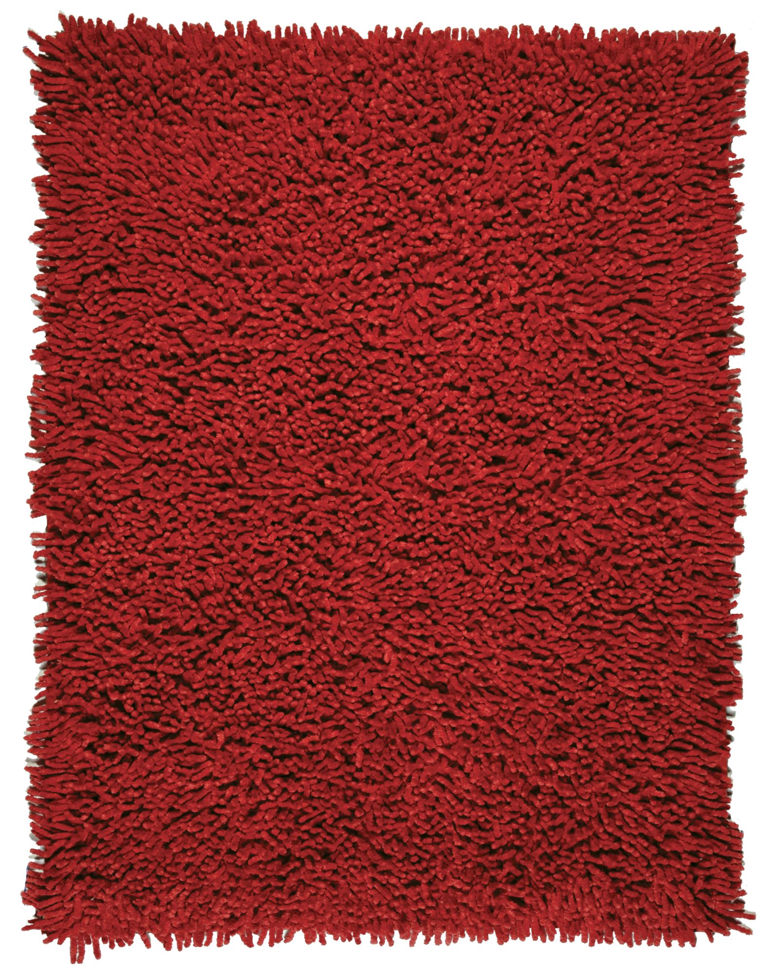 Silky Shag AMB0652 Crimson Red Area Rug