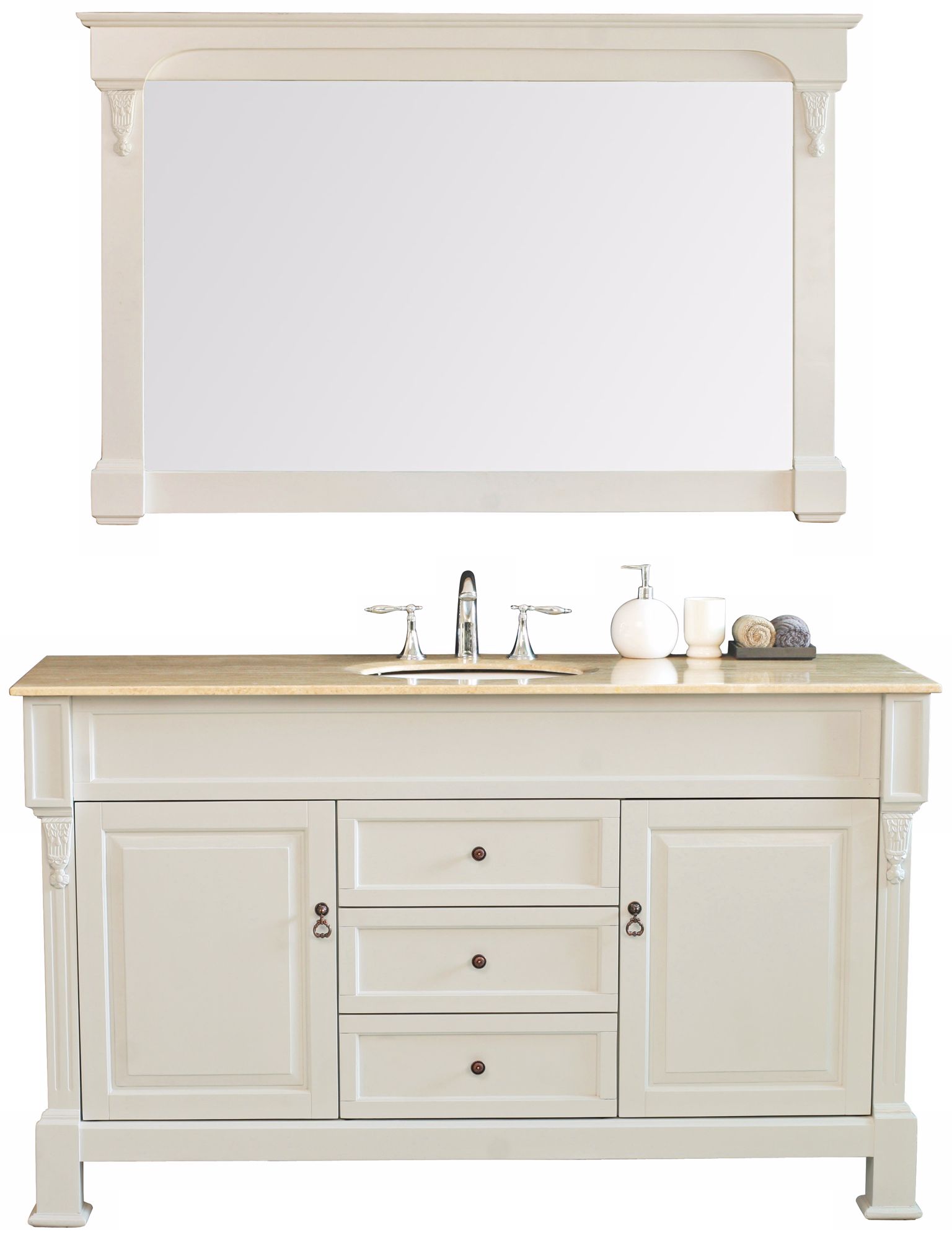 Galaxy 60" Marble Cream Vanity