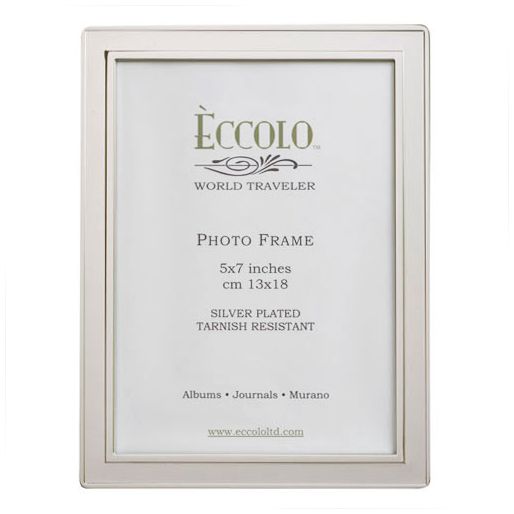 Raised Edge 8"x10" Silverplate Picture Frame