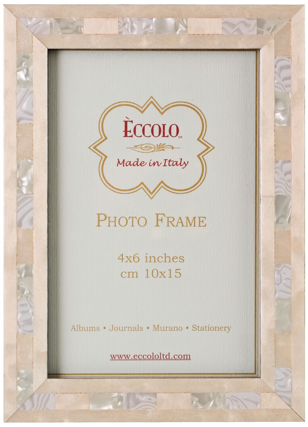 Opalescent 8"x10" Wedding Marquetry Picture Frame