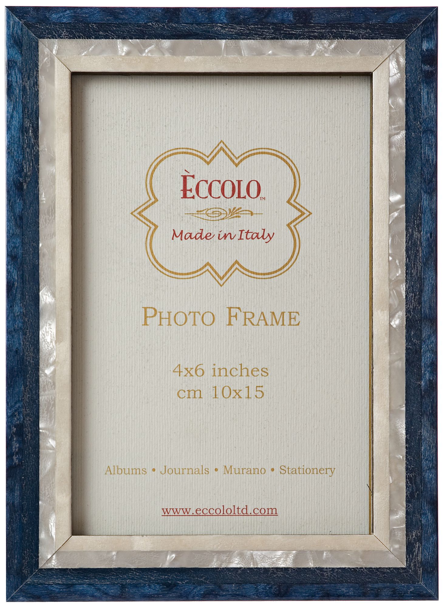 Studio 8"x10" Blue Marquetry Picture Frame