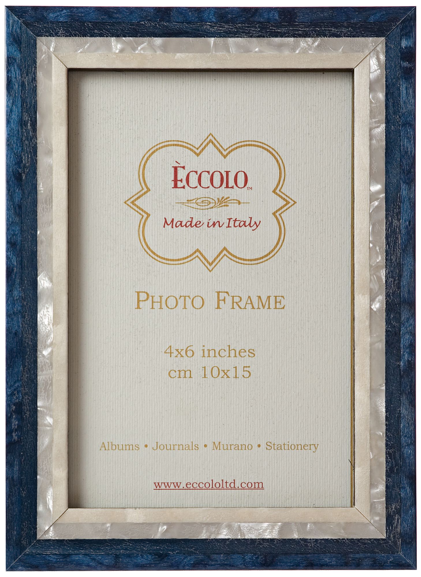 Studio 5"x7" Blue Marquetry Picture Frame