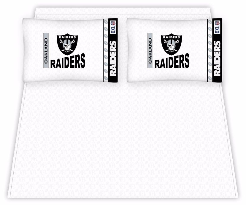 NFL Oakland Raiders Micro Fiber Sheet Set