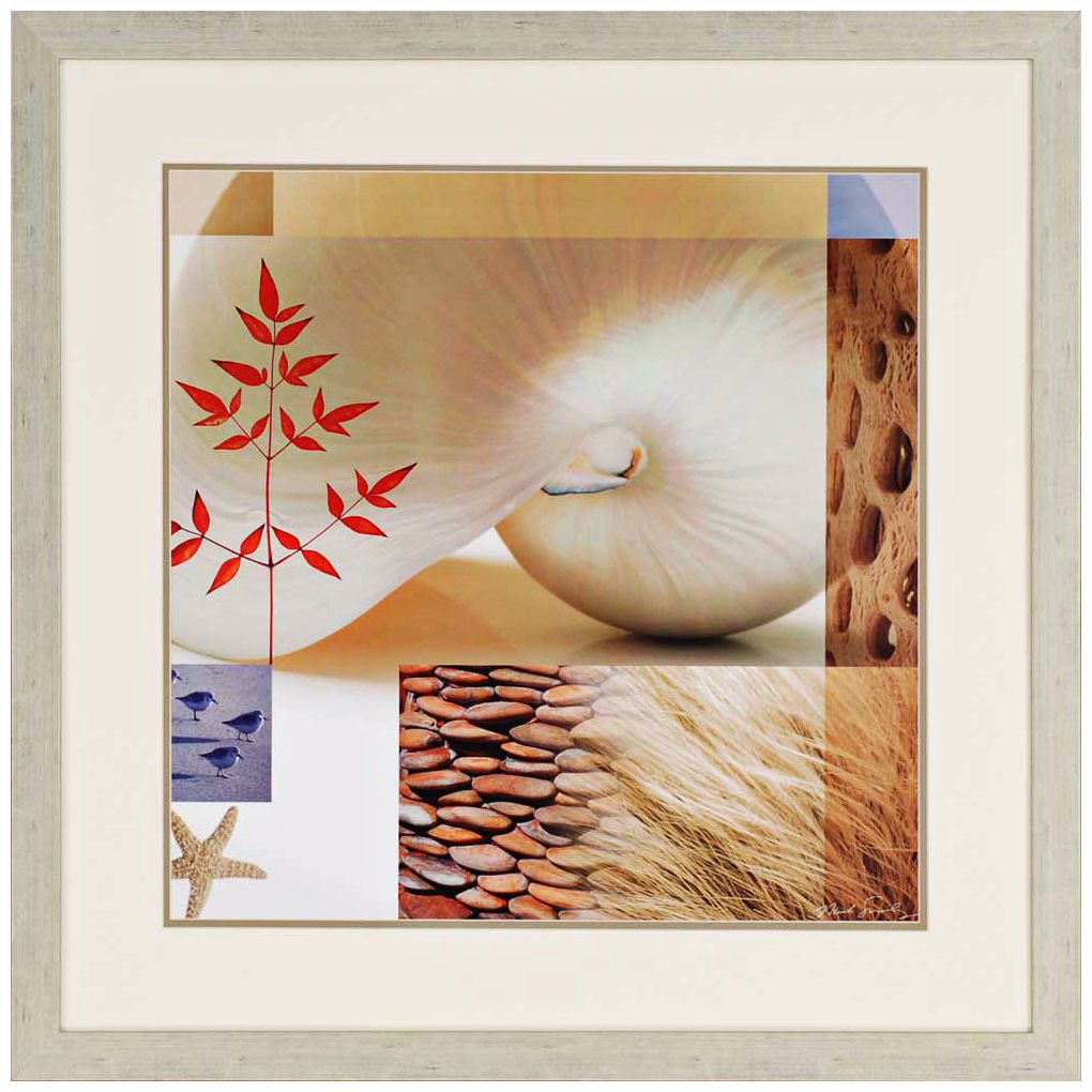 Myriad II 33" Square Framed Contemporary Wall Art