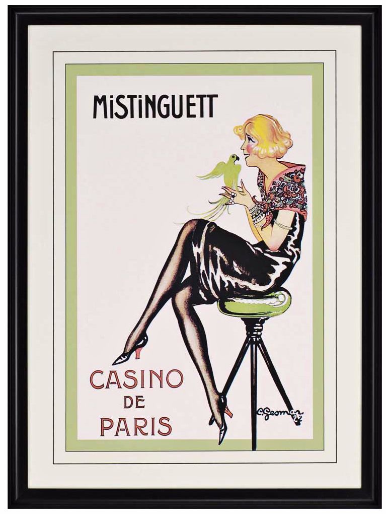 Casino de Paris 1922 Framed 39" High Glamour Wall Art