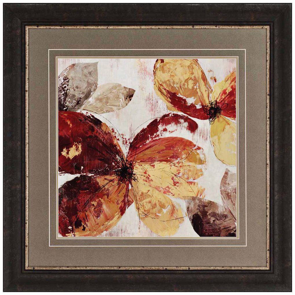 Paloma I 38" Square Framed Floral Wall Art