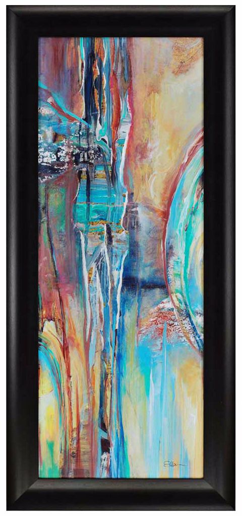 Dawn Color I 54" High Framed Abstract Wall Art
