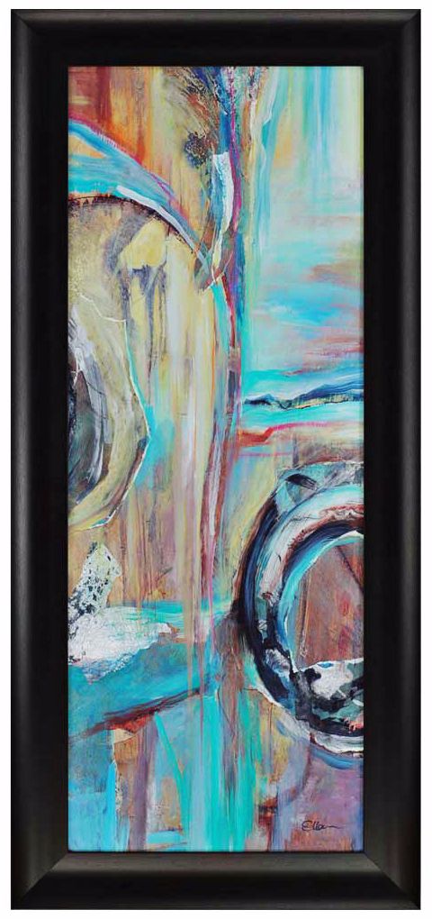 Dawn Color II 54" High Framed Abstract Wall Art