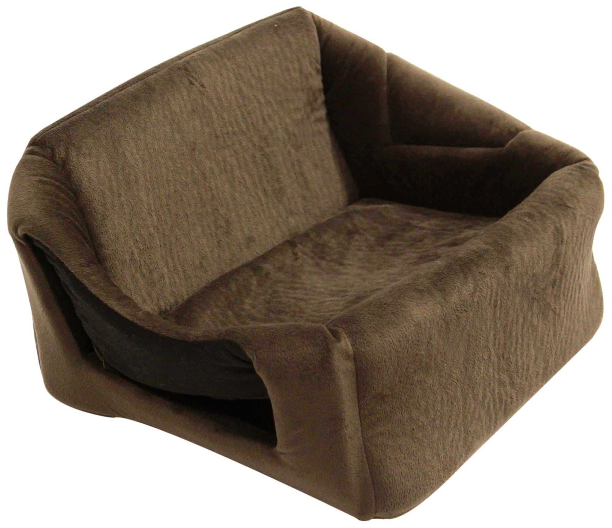 Brown Micro-Suede 18" Wide Large Pet House