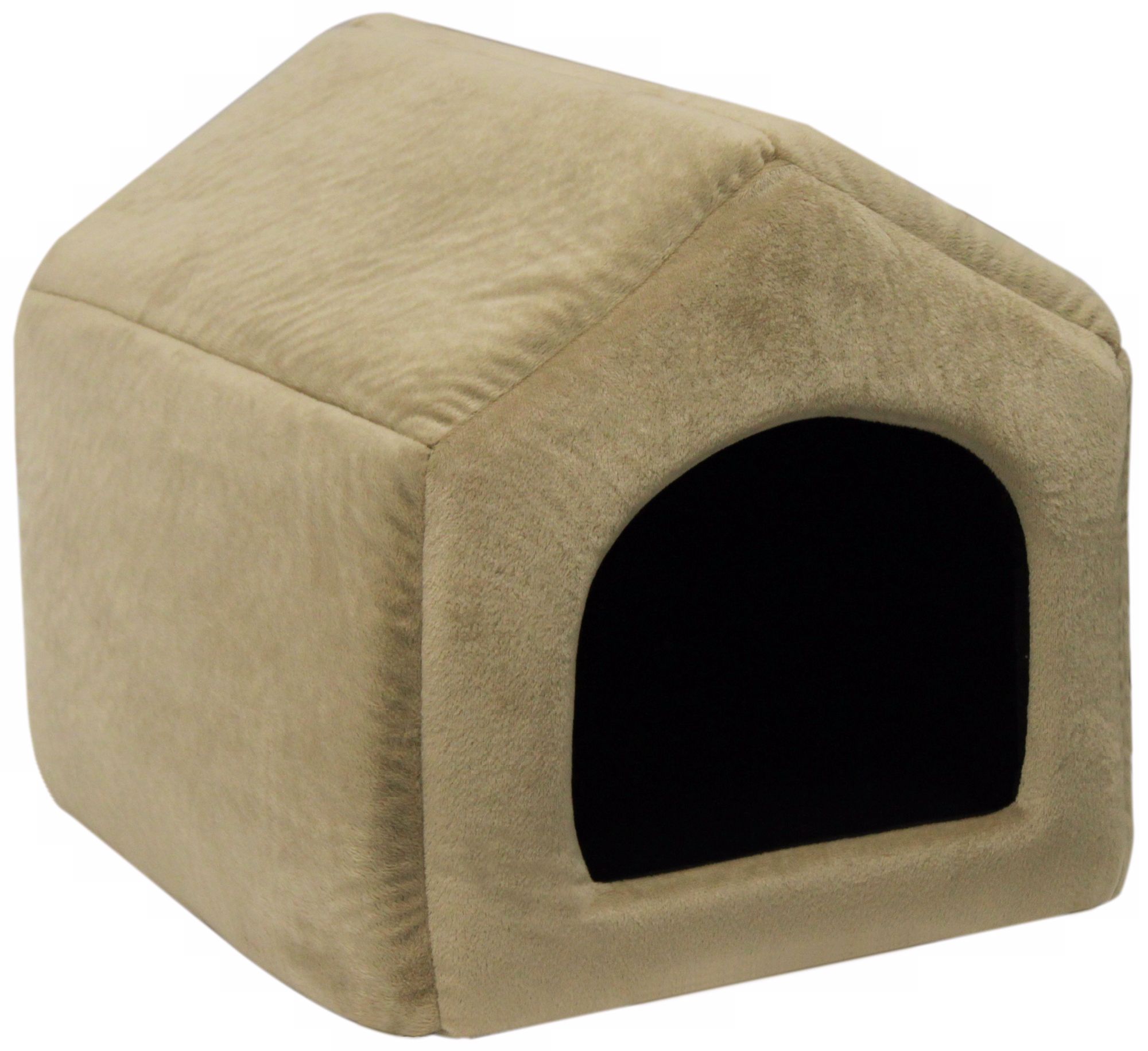 Wheat Micro-Suede 18" Wide Large Pet House