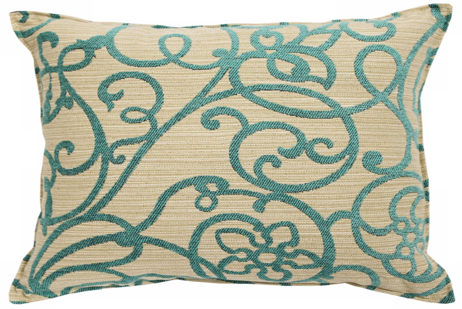 Precious Jade Green 20" Wide Down Throw Pillow