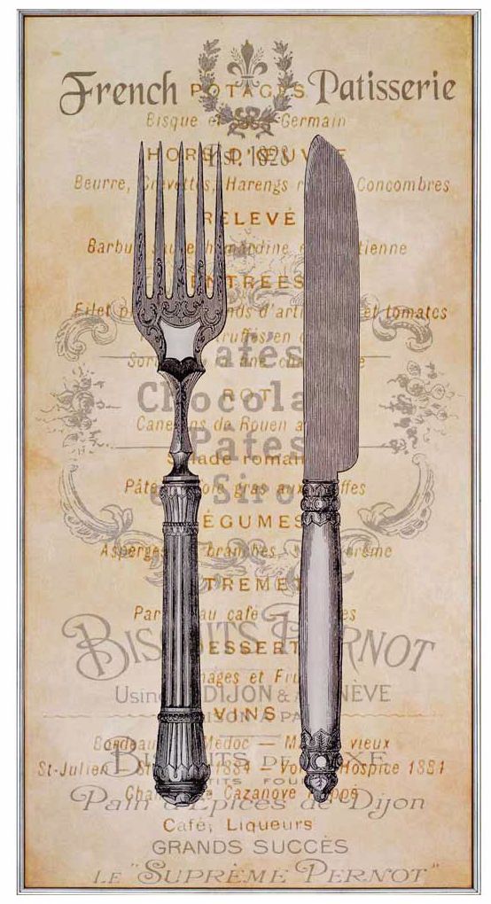 Cuisine II 40" High Wall Art
