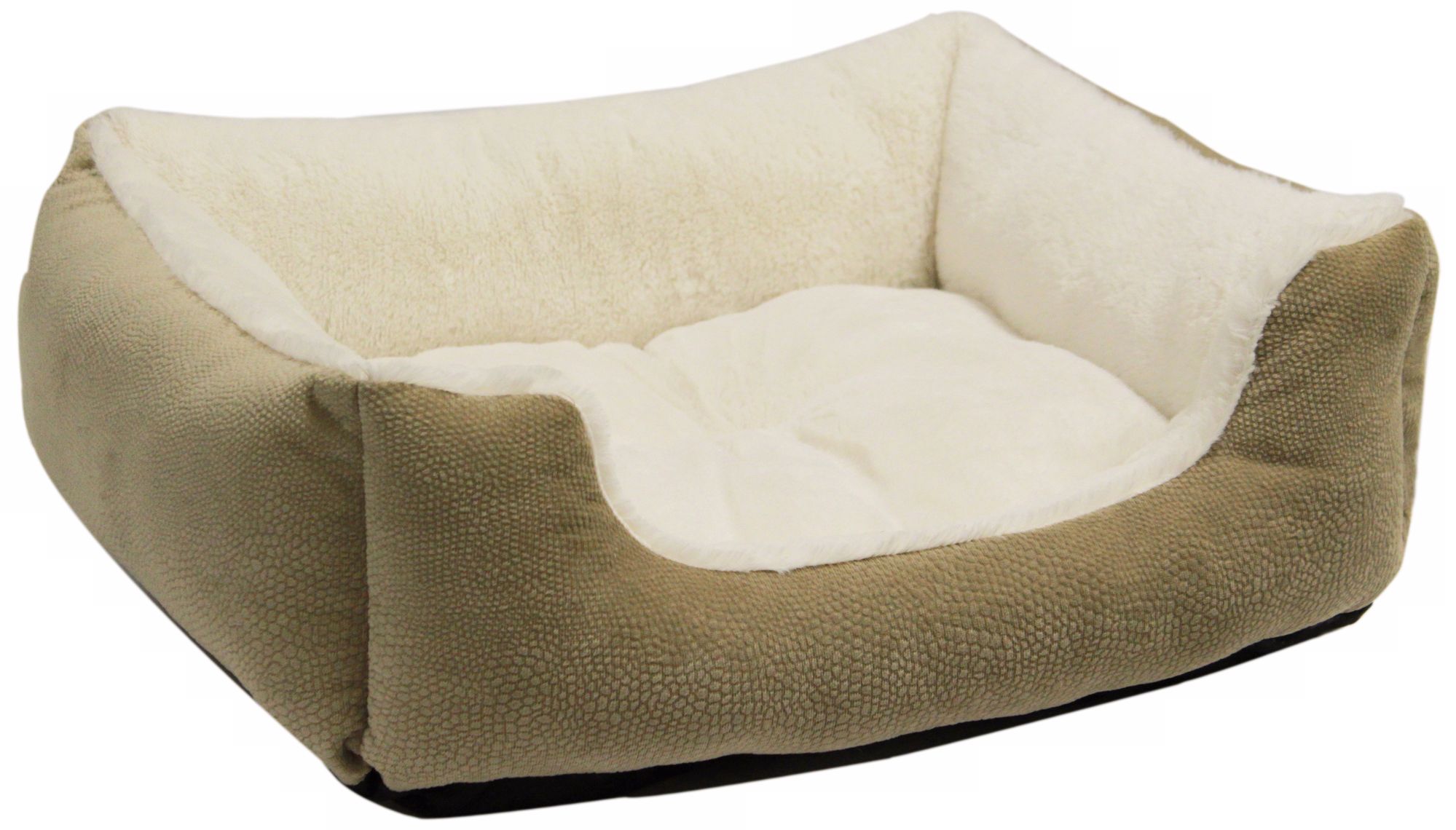 Wheat 24" Wide Rectangular Bumper Medium Pet Bed
