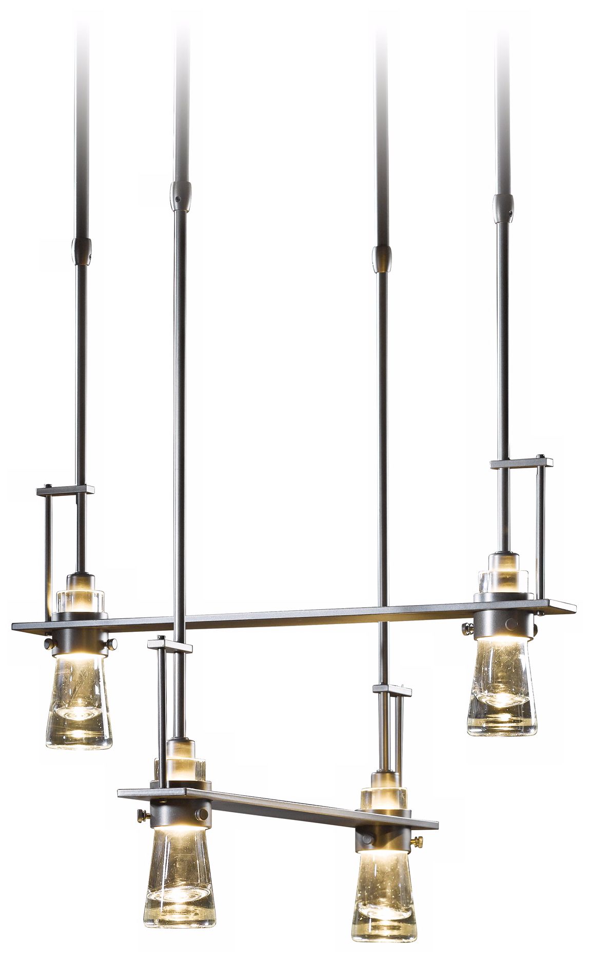 Hubbardton Forge Erlenmeyer 20 1/2" Wide Smoke Mini Pendant