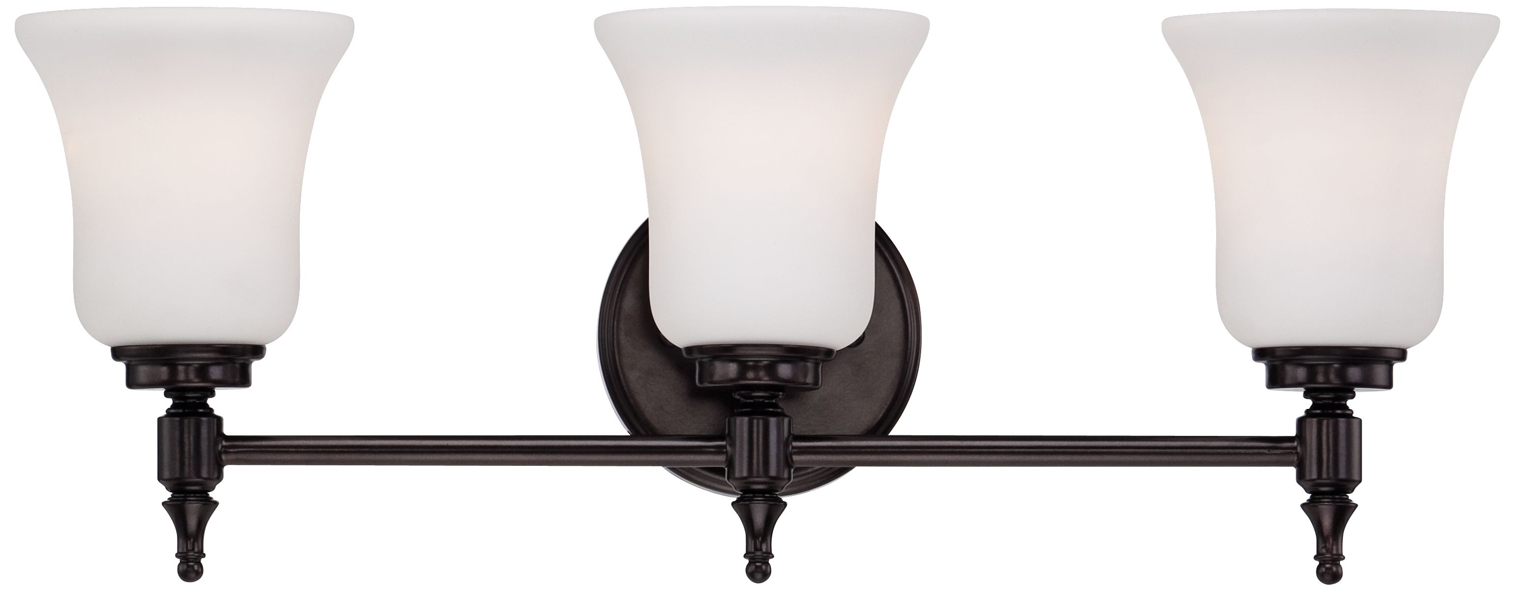 Darcy Etched Opal Glass 22" Wide Tiger Bronze Bath Light