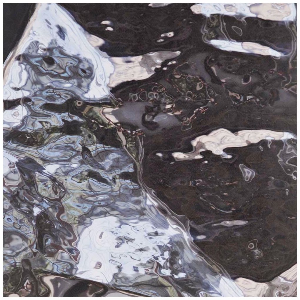Mirrored Reflection 36" Square Abstract Wall Art