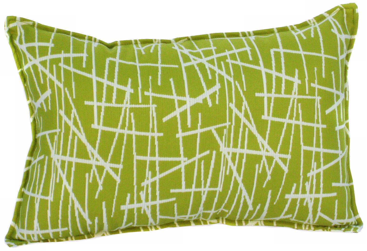 Green Stix 20" Wide Down Throw Pillow