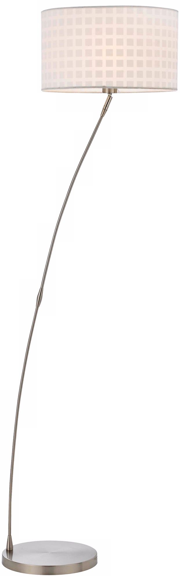 Callie Brushed Steel Floor Lamp
