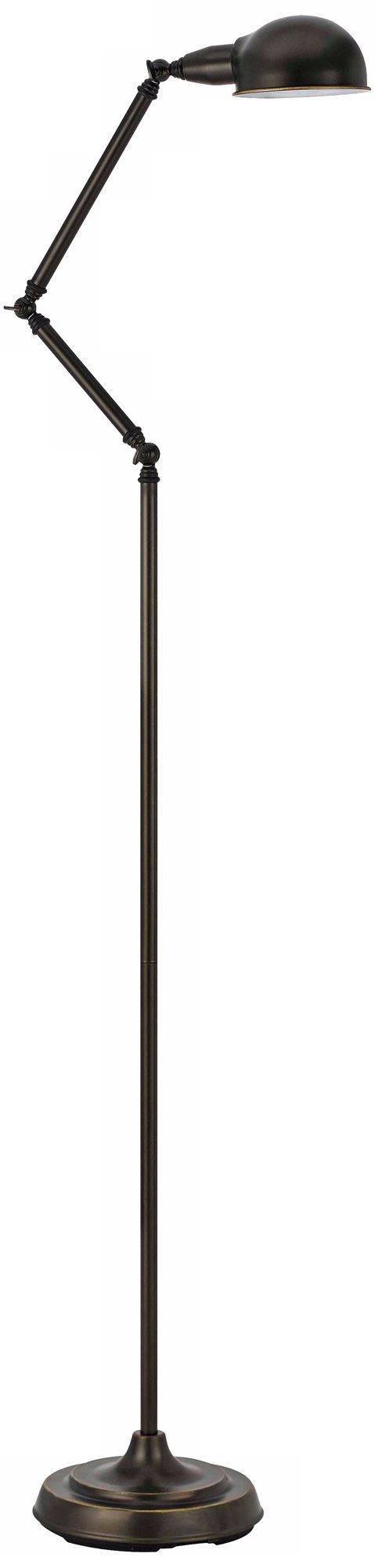 Weber Pharmacy Style Dark Bronze Floor Lamp