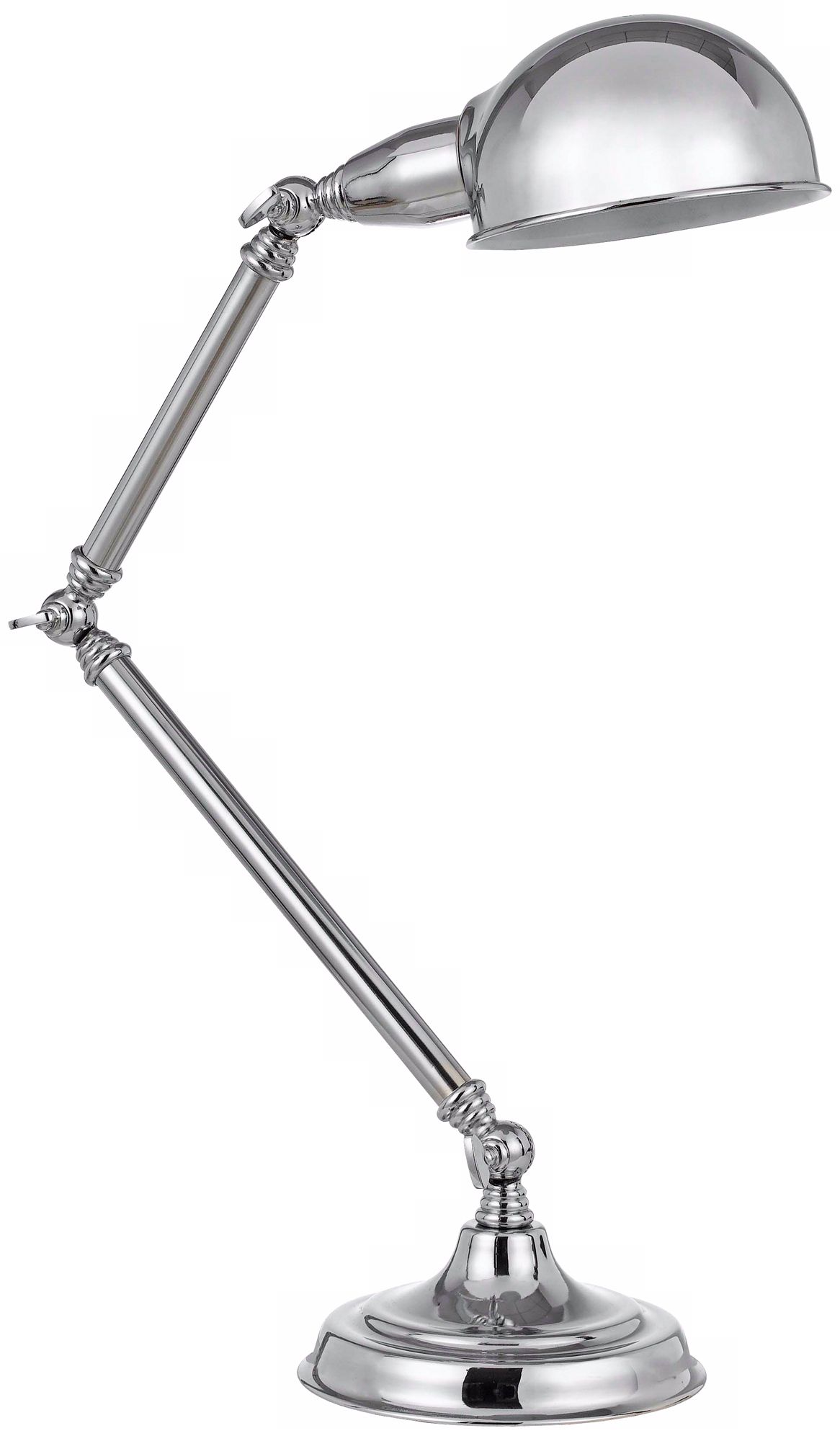 Weber Pharmacy Style Chrome Desk Lamp