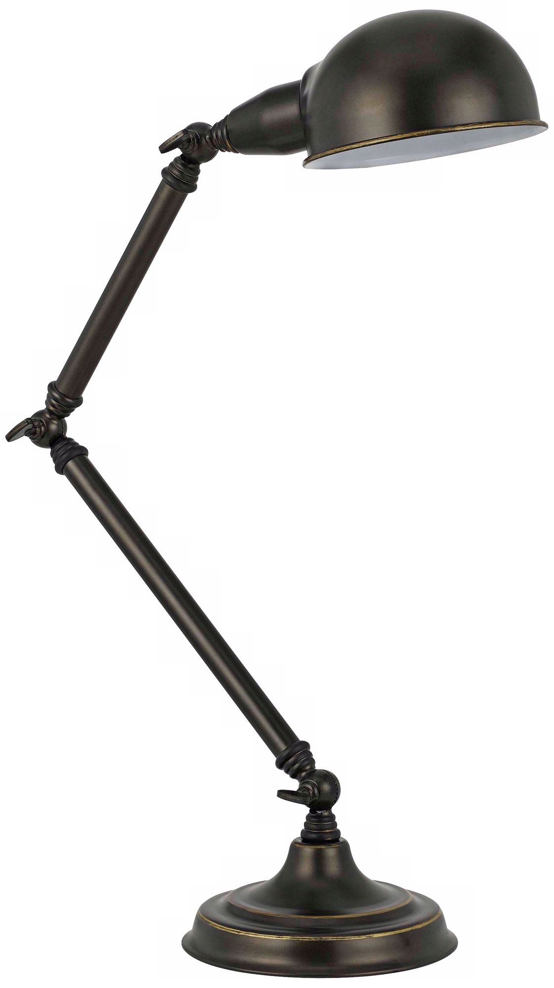 Weber Pharmacy Style Dark Bronze Desk Lamp