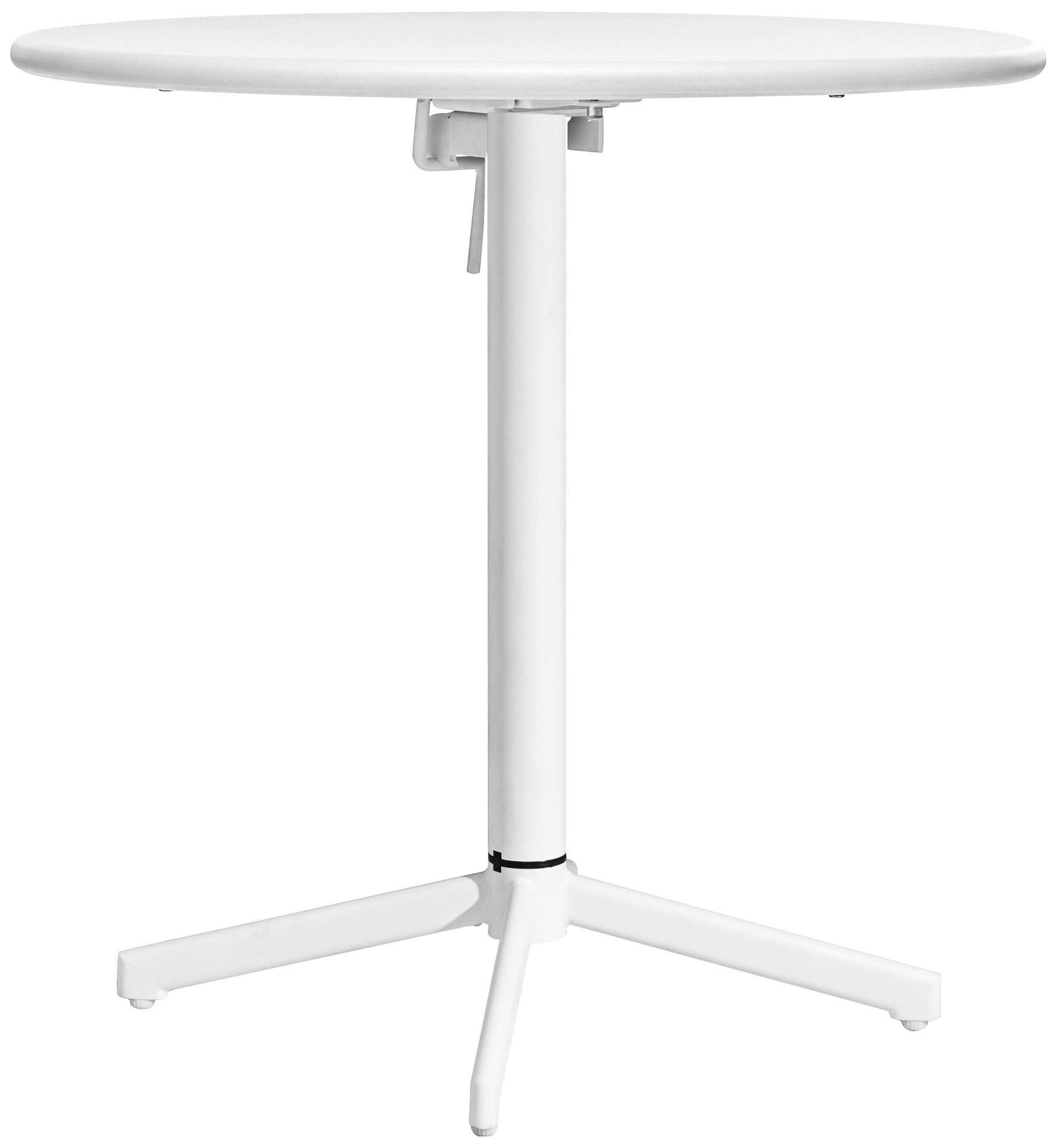 Big Wave White Round Outdoor Folding Table