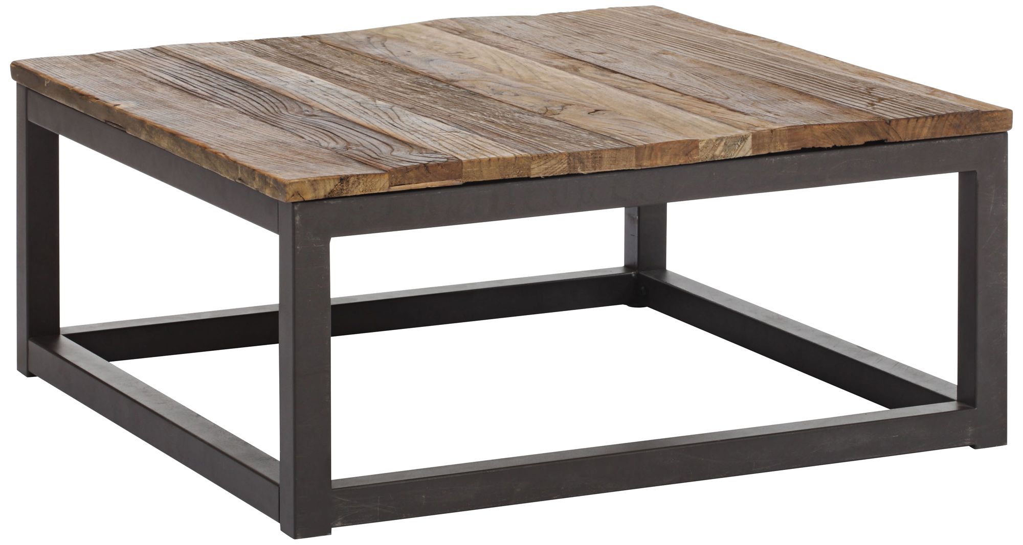 Zuo Civic Center Distressed Wood Square Coffee Table
