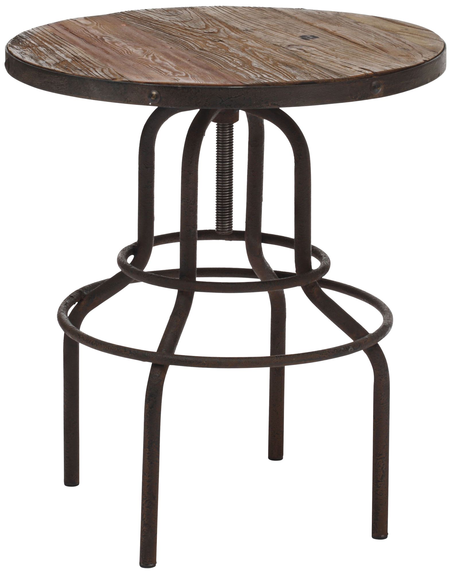 Zuo Twin Peaks Distressed Wood Bar Table