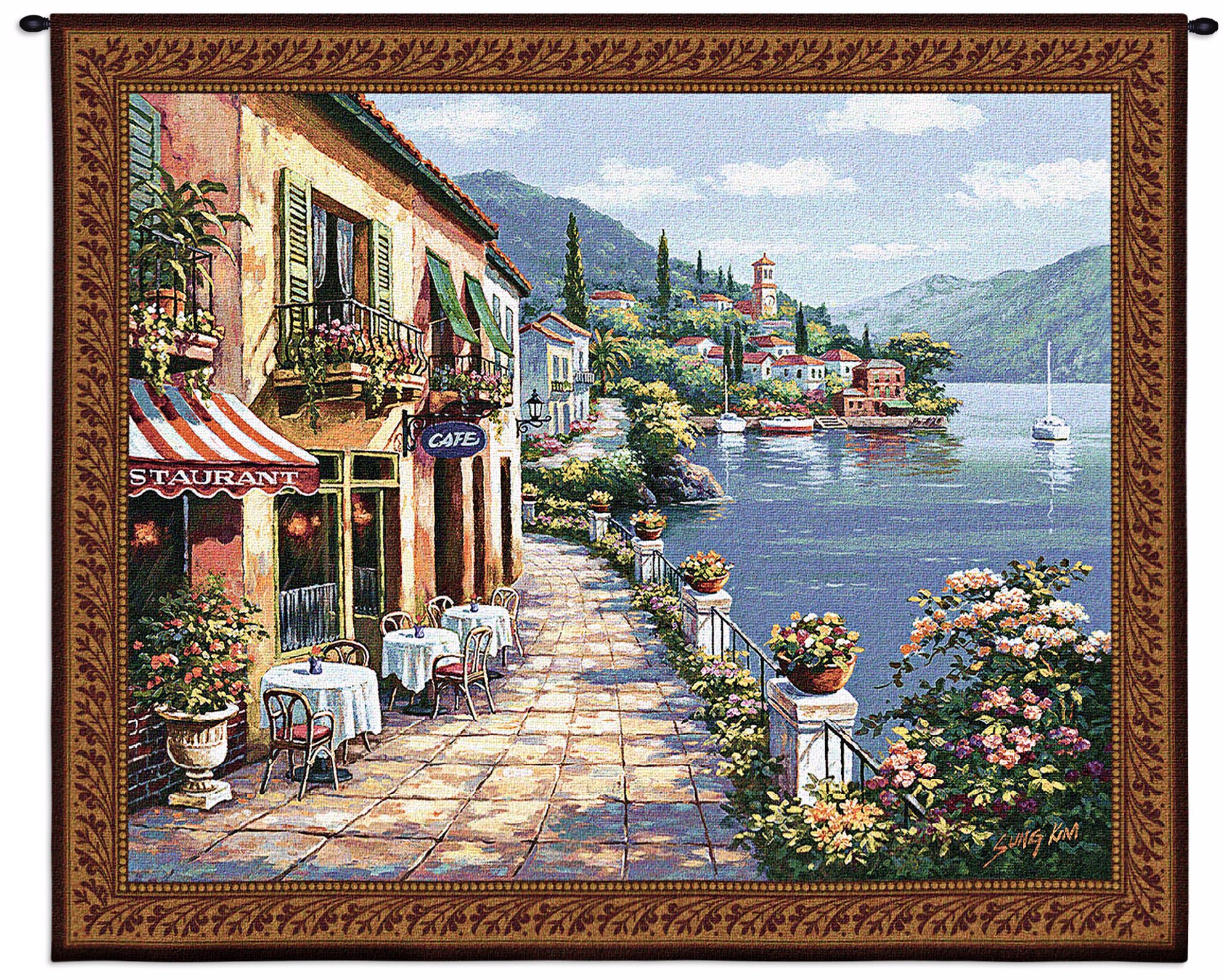 Overlook Cafe I 53" Wide Wall Tapestry