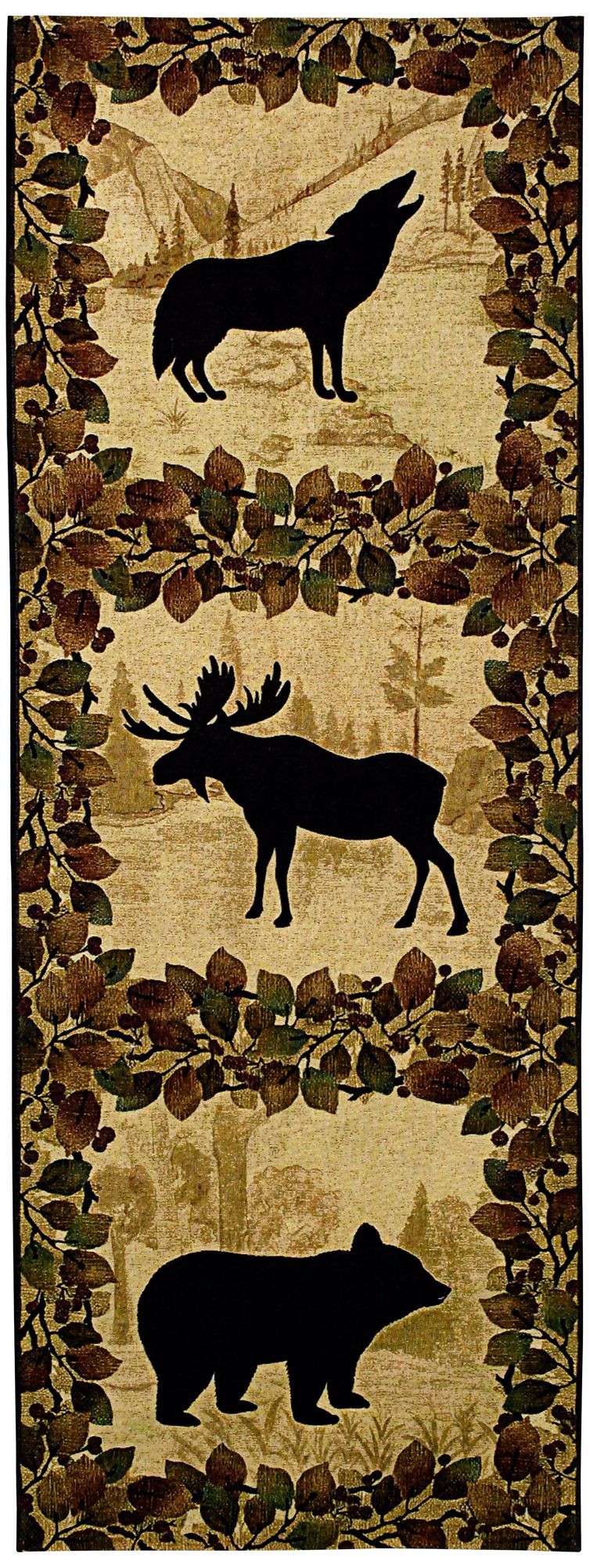 Lodge Silhouette 64" High Wall Tapestry