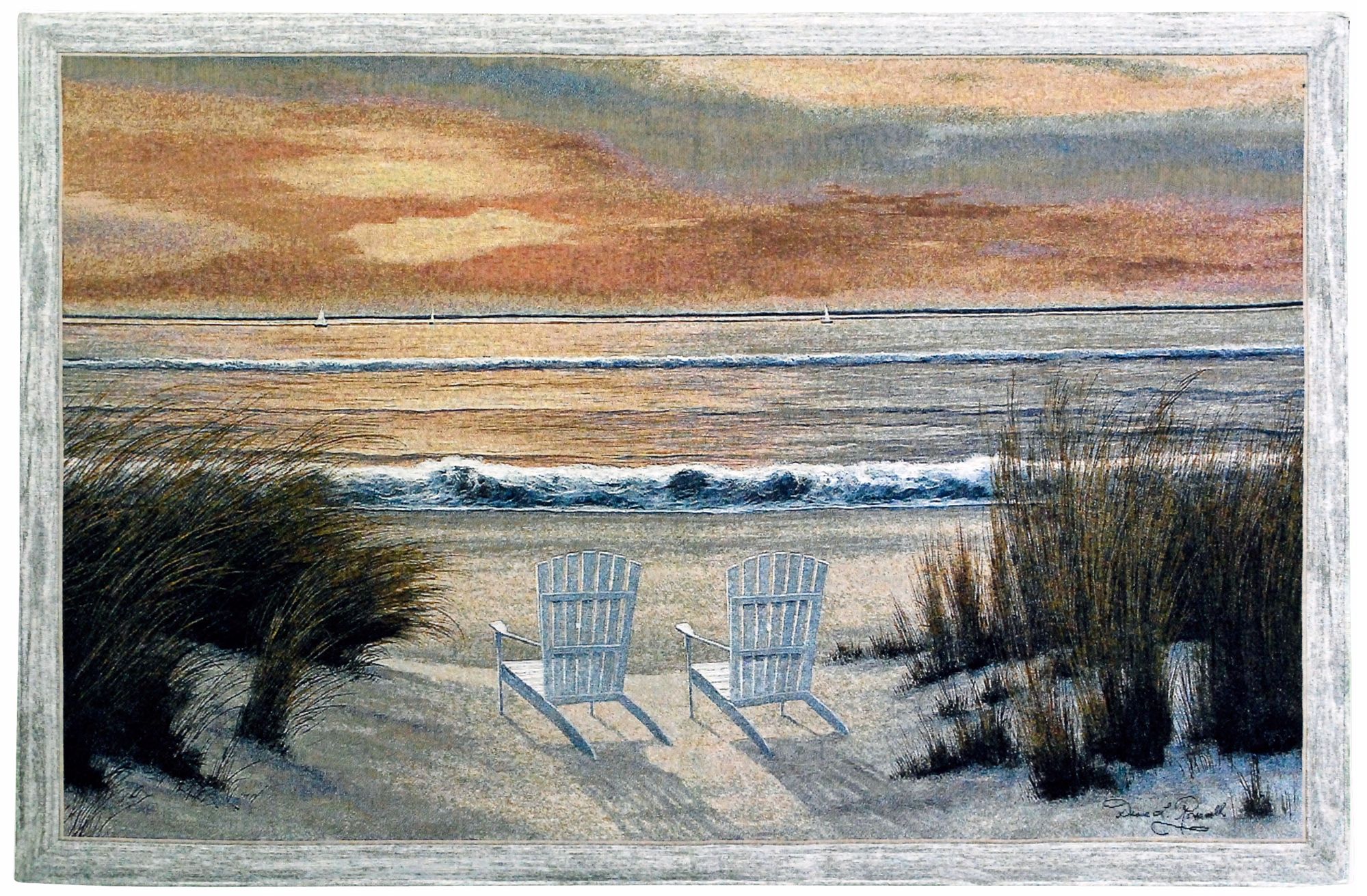 Paradise Sunset 53" Wide Wall Tapestry
