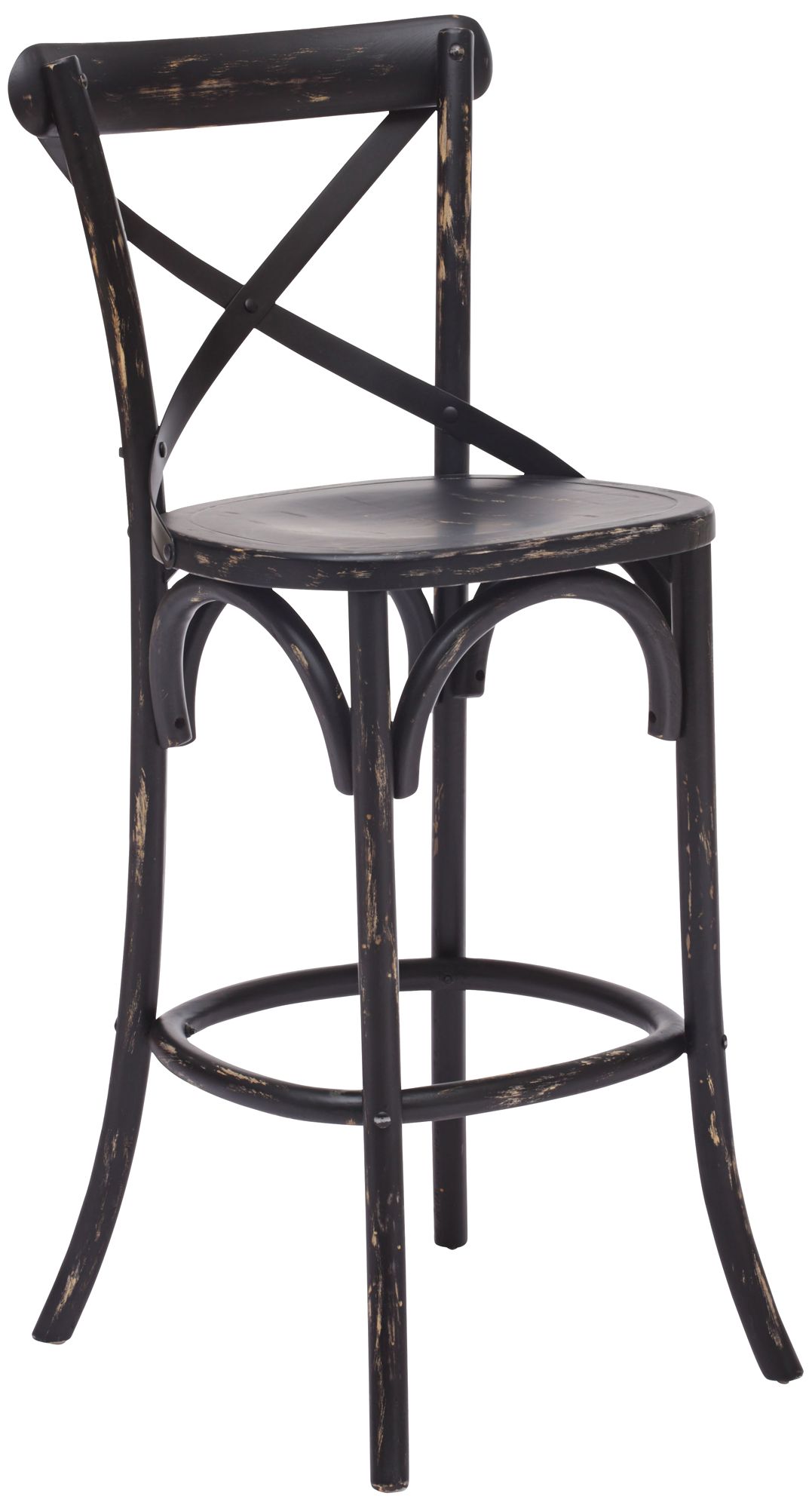 Zuo Union Square Black Bar Chair