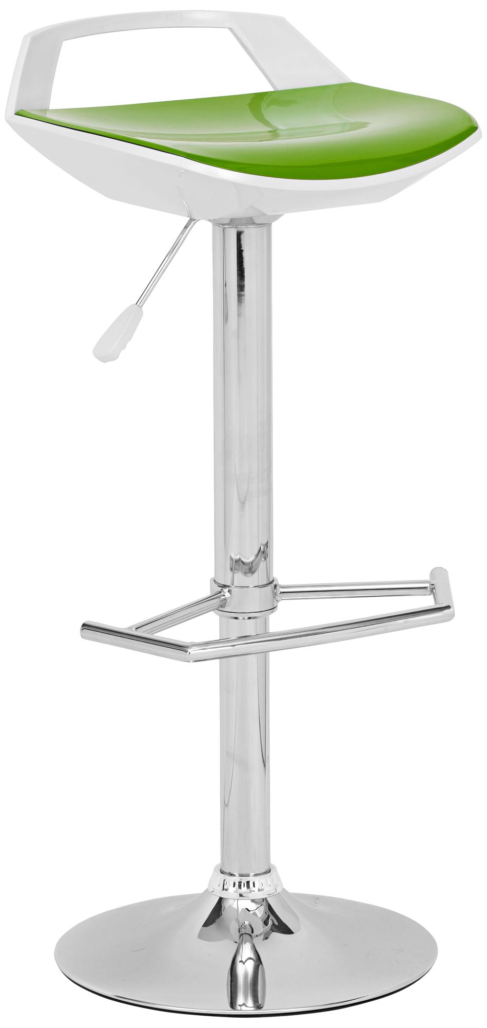 Zuo Excelsior Green and White Barstool