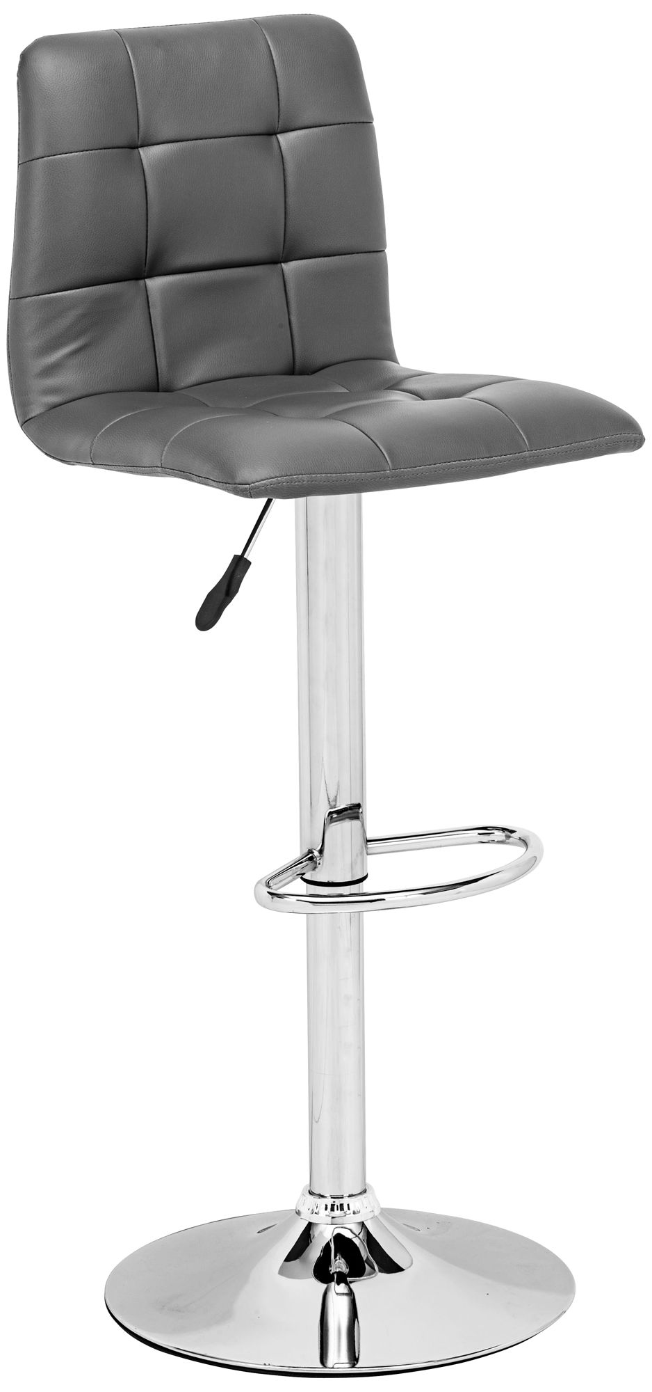 Zuo Oxygen Gray Bar Stool