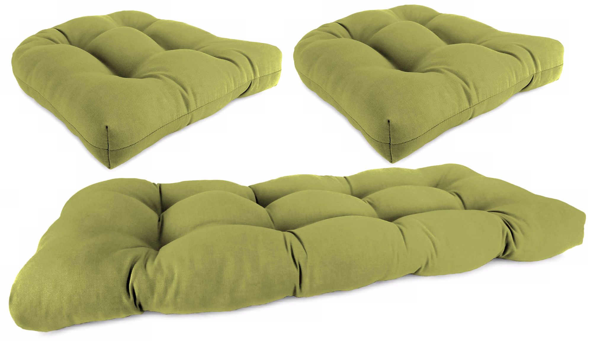 Set of 3 Pesto Outdoor Wicker Seat Cushions