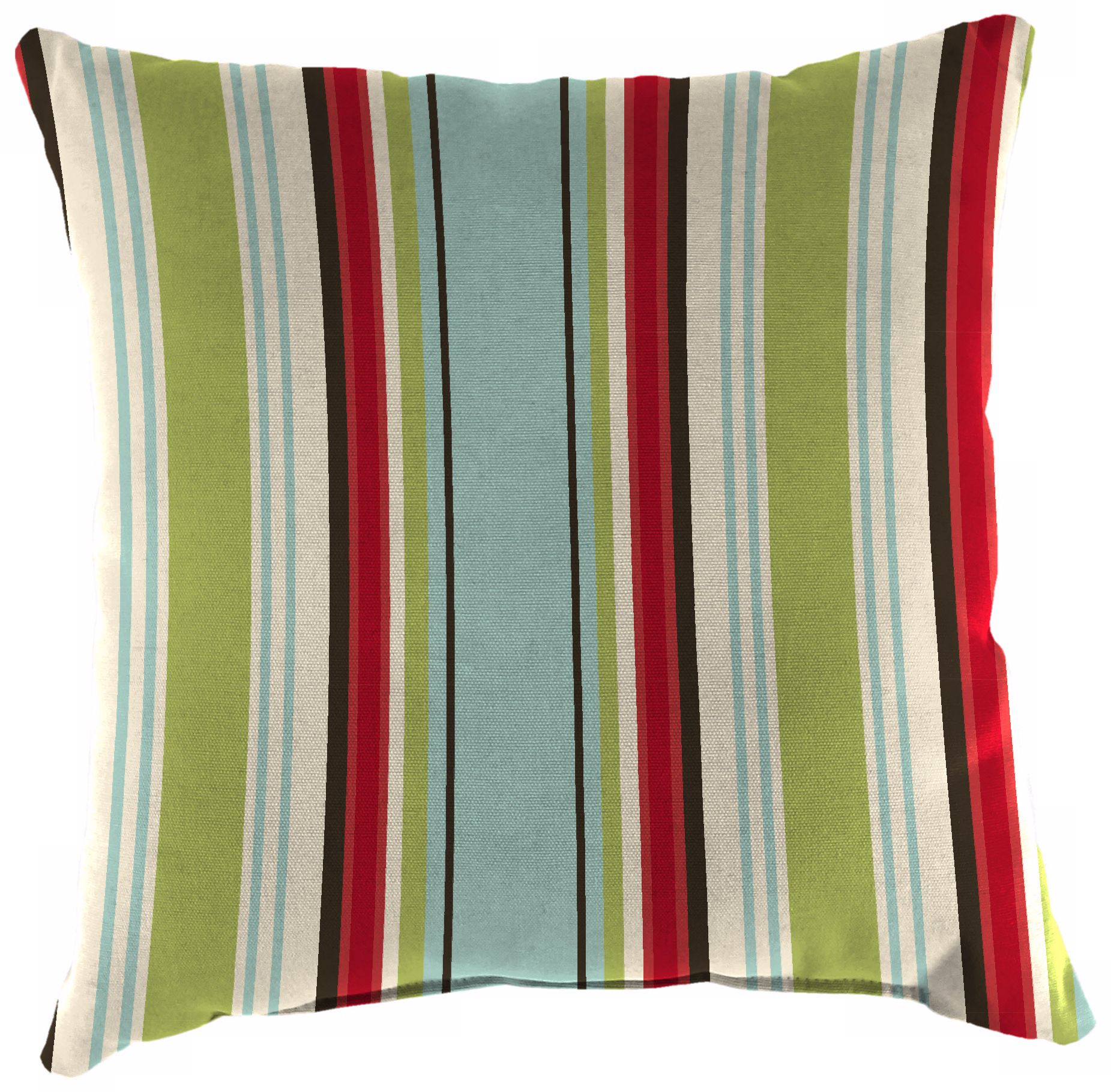 Kiwi Red Blue 14" Various Edge Outdoor Accent Pillow